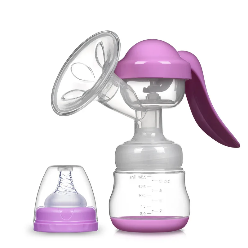 ZIMEITU Maternity Manual Breast Pump 150ml Feeding Milk Bottles