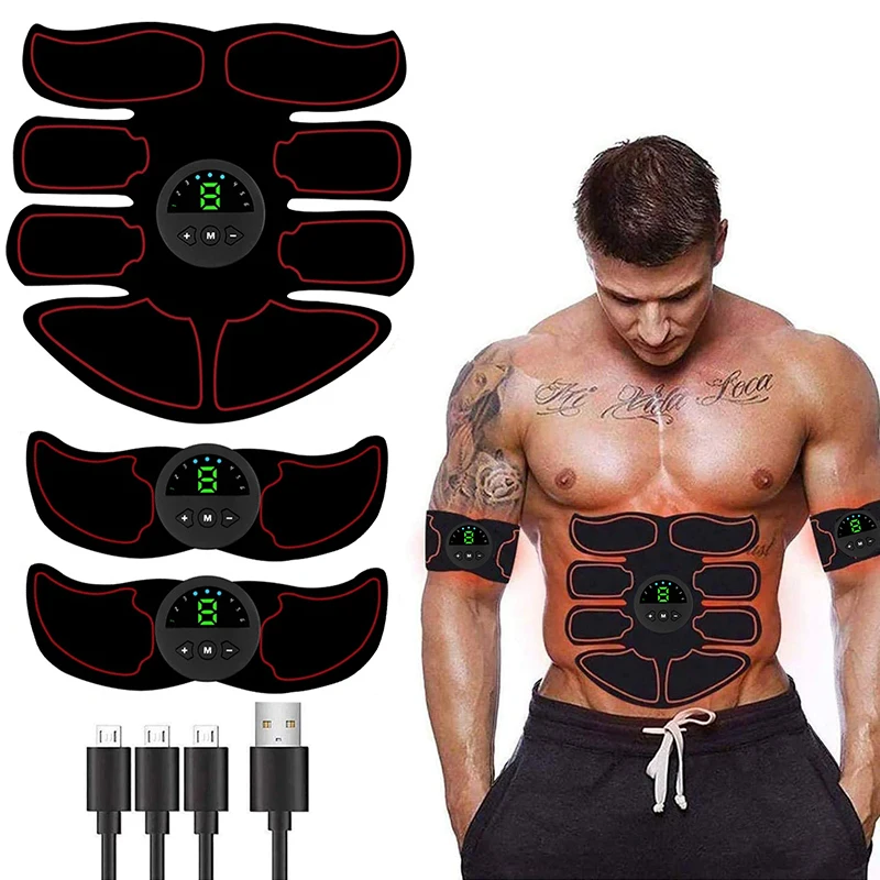 

EMS Abdominal Muscle Stimulator Toner For Waist Leg Arm Trainer USB Recharge Home Body Slimming Weight Loss Fitness Equipment