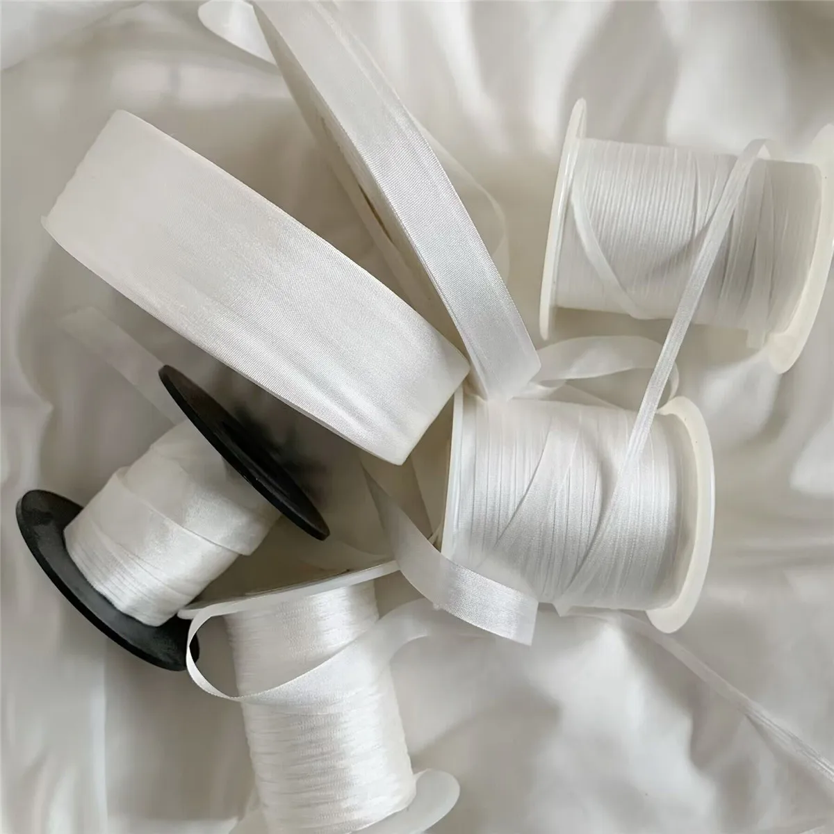 Satin Ribbons Ribbon Decoration Ribbon Supplies 2mm Silk Embroidery Ribbon