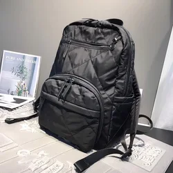 Casual Backpack 2021 New Waterproof Nylon Neutral Backpack Large Capacity Simple Travel Leisure Commuter Bag Wear-resisting