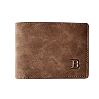 Men Wallets Free Name Engraving Slim Card Holder Male Wallet PU Leather Small Zipper Coin Pocket Man Purse Wallet Fashion 1