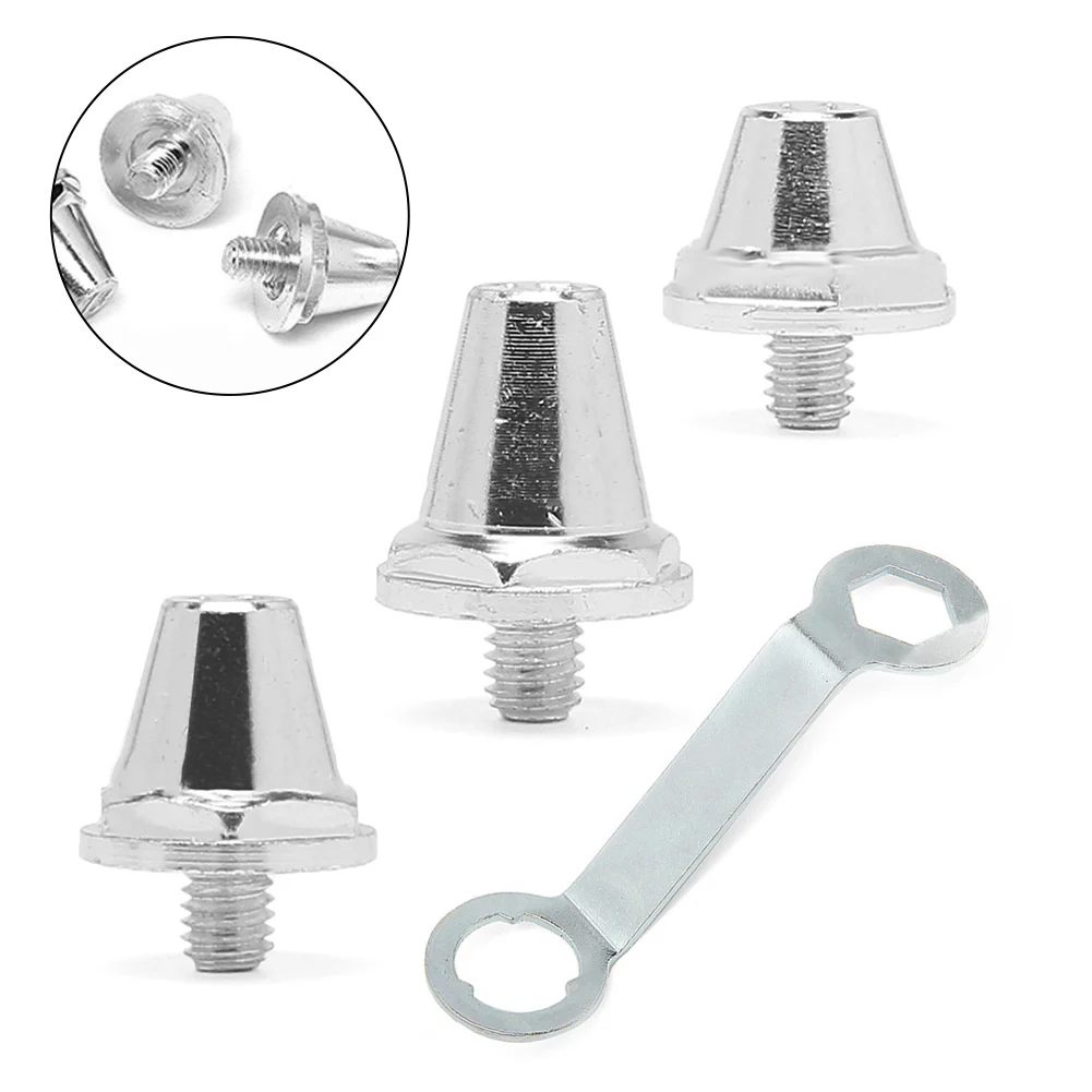 12pcs Football Boot Studs 11/13/15mm Aluminum Alloy Stable Non-Slip Spikes For Rugby Shoes/Hiking Shoes Stud Accessories