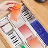Expandable Utensil Organizer Adjustable Length Flatware Organizer Silverware Holder Multi-Functional Storage Box Silverware Tray 5
