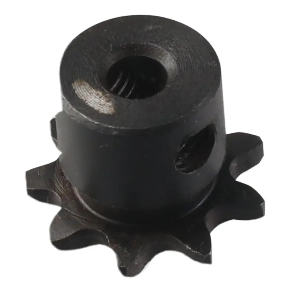 Single Strand 1/4" Pitch 9 Tooth Gear 25 Chain Black Oxide Roller Sprockets C45 Carbon Steel Industrial Drive Sprocket ISO 04C