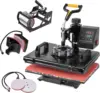 Slendor 5 in 1 Heat Press Machine 12x15 inch 360-Degree Swing Away Digital T Shirt Pressing Machine Multifunction Heat Transfer 1