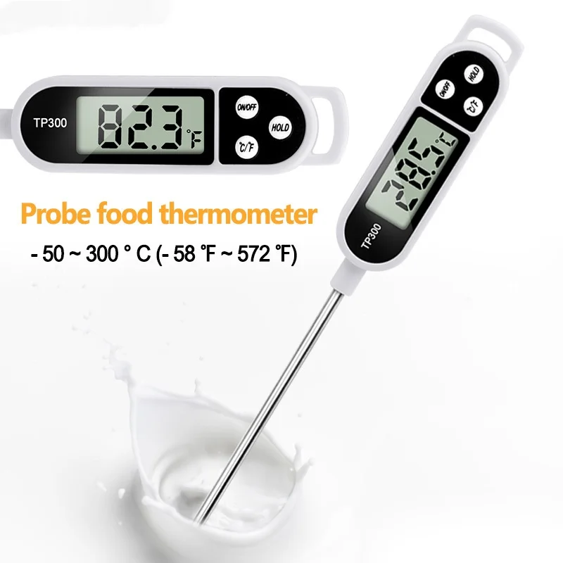 Stainless steel probe cooking food, barbecue stove, water, milk, oil, liquid meat, digital kitchen thermometer kitchen tools 3