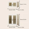 Portable Closet Storage Organizer with Hanging Rod Multi-Function Storage Shelf Large Capacity with Clear Door for Clothes Toys 6
