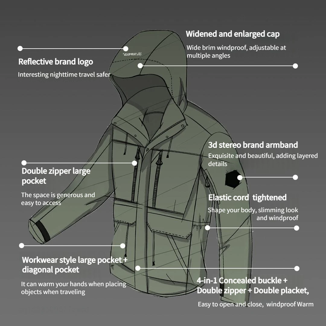 Xiaomi Supield Giacca calda resistente al freddo di media