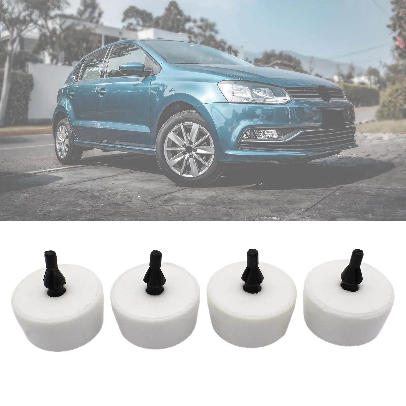 Rear Leaf Spring Stop Buffers 4Pcs for VW Caddy III 2004-2011