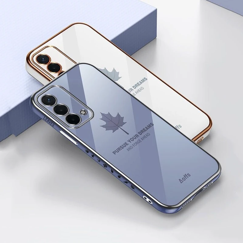 Per Realme Gt Master Edition Custodia Cover Per Realme Gt Neo 2 T 8 Q3S Oppo Reno 7 6 Pro Placcatura Di Lusso Morbido Silicone Paraurti Fundas
