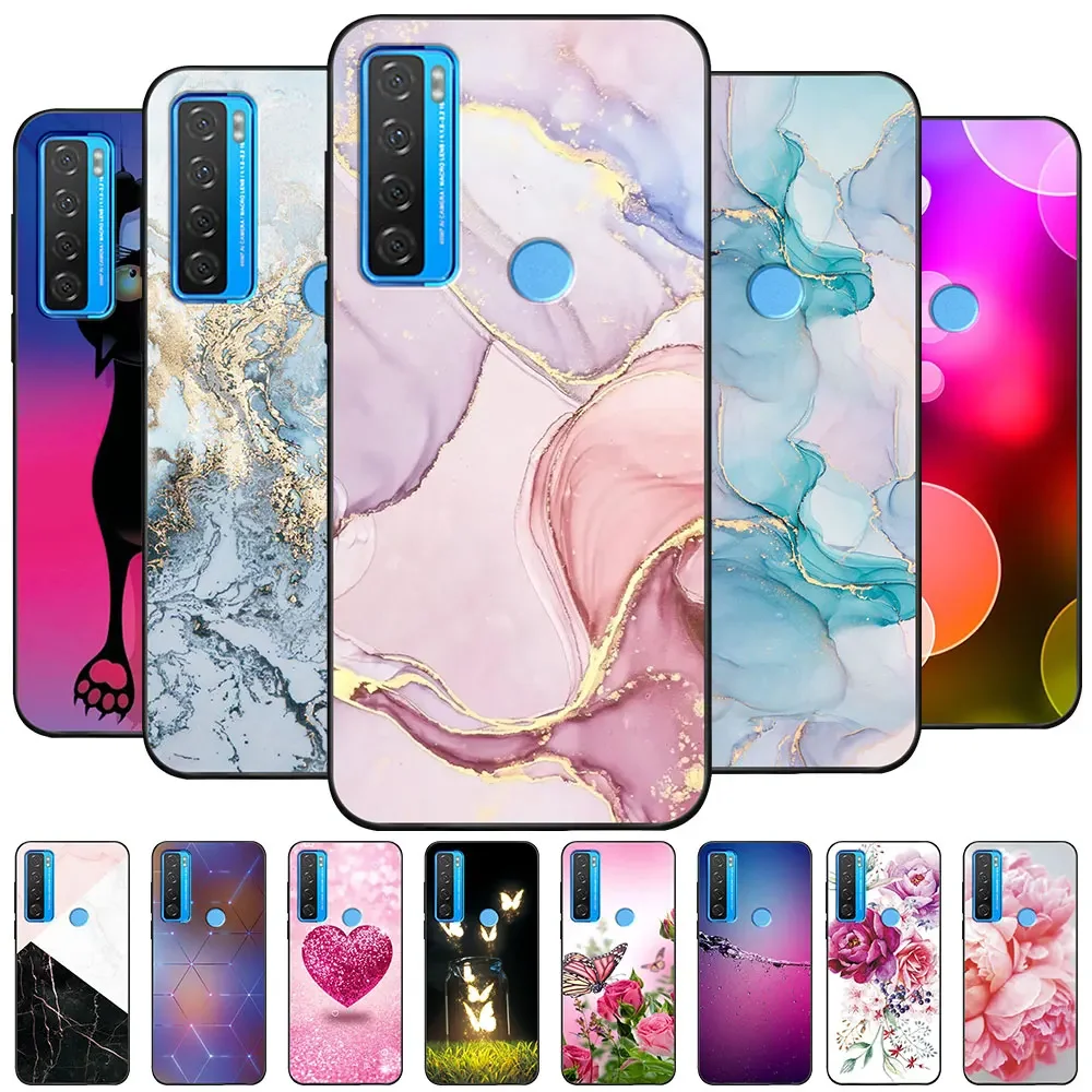 Luxurious TPU Soft Silicone Marble Animal Phone Case - Shockproof Bumper Shell