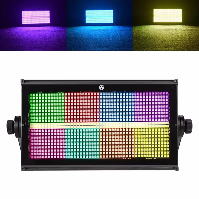 8 pieces dj disco night club events pixel wash effect led 8+8 segments rgb strob