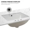 Engineered Stone Bathroom Vanity Top 36" with Undermount Left Side Sink Waterproof Anti-Scratches Easy to Clean 5