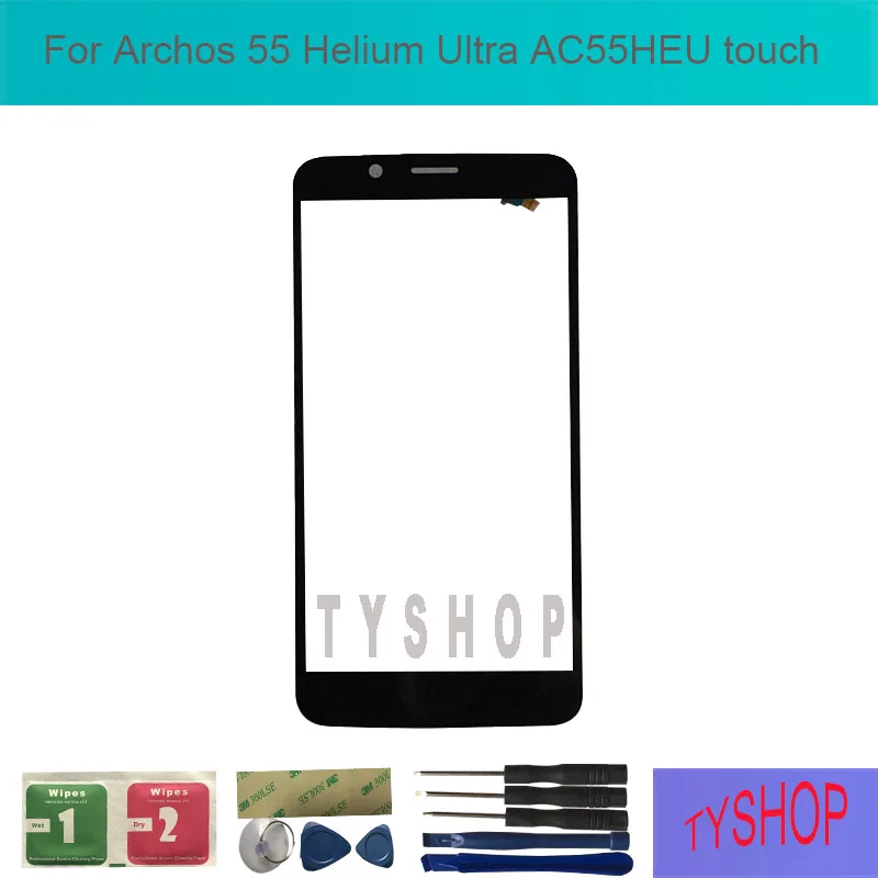 Сенсорный экран для Archos 55 Helium Ultra без ЖК-дисплея дигитайзер сенсор Замена с
