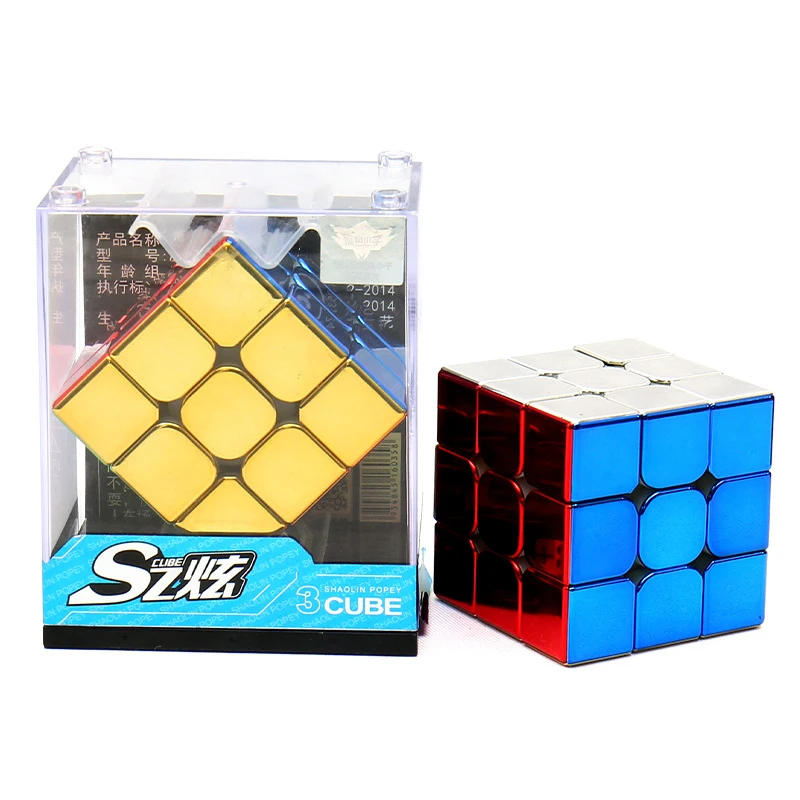 Chapeamento 3x3x3 Cubo Mágico Magnético 3x3 Quebra-cabeça de Velocidade  Profissional 3 × 3 Fidget Toy