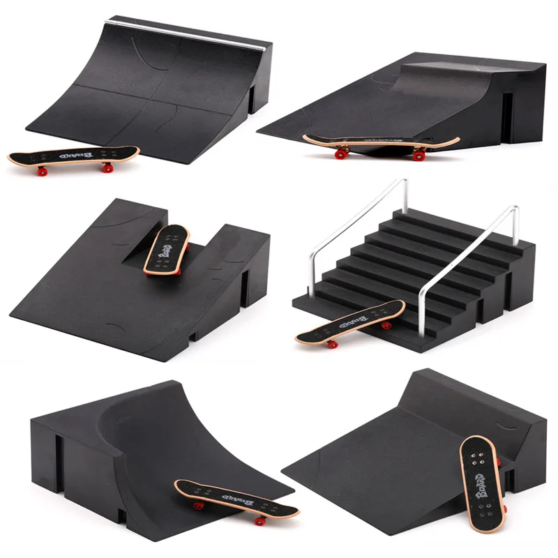 

Finger Tech Skateboards Mini Skate Park Ramp Sets Finger Scooter Fingertip Bikes Fingerboard Extreme Sport Deck Novelty Toys