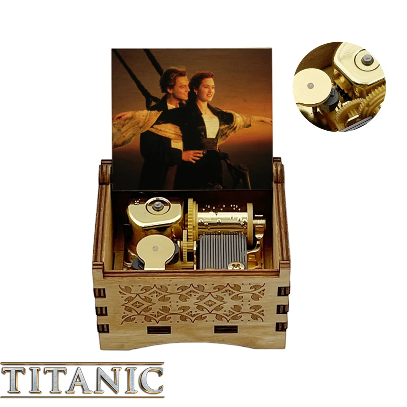 Titanic Movie My Heart Will Go On Music Box Golden