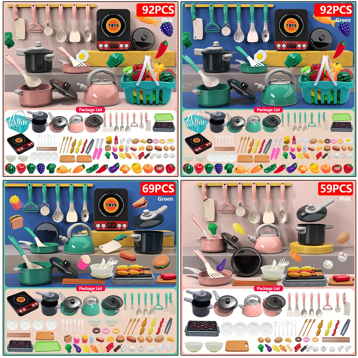 Kids Kitchen Play Set 6