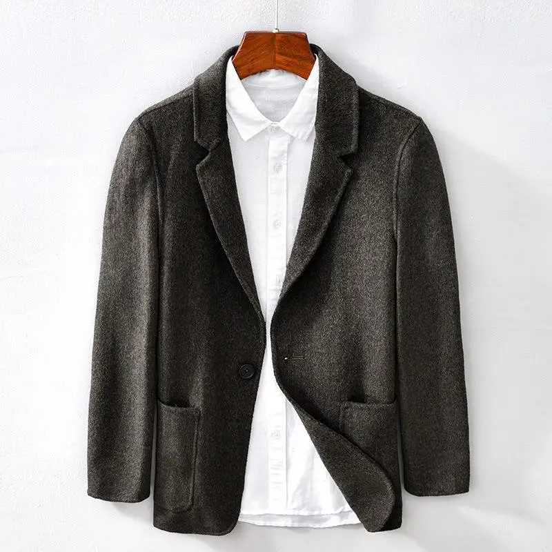 

Winter New Arrival Men's Coat Business Suit Jacket for Men Thicken Warm Blazer Overwear Tweed Blazer Mens Jacket