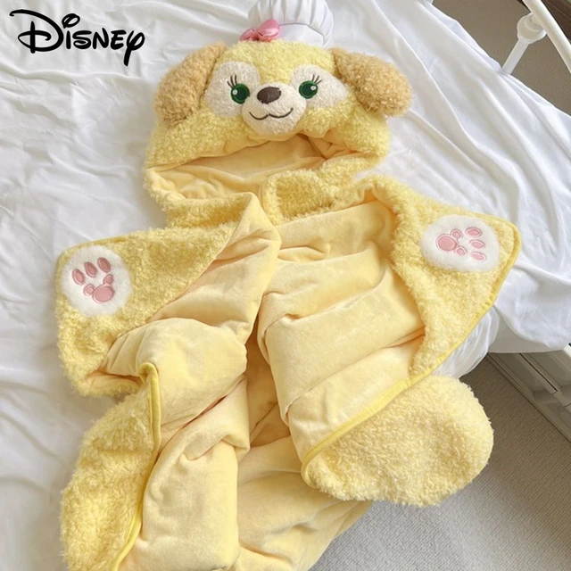 Disney Hooded Blanket - Coral Fleece Blanket Hooded Cute Cartoon Warm  Wearable - Aliexpress