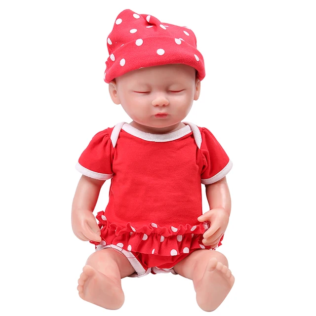 IVITA 100% Silicone Reborn Baby Dolls Painted Realistic Baby Doll Lifelike Newborn Wholesale Toys for Children Christmas Gift - 38cm(15inch)Girl