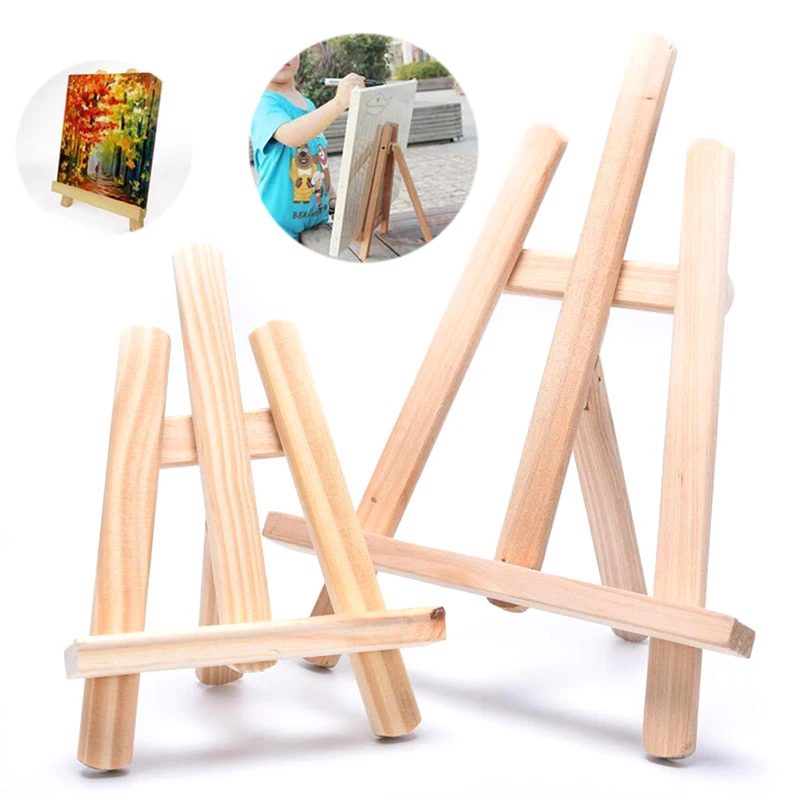 Natural Wood Portable Easel 59 inch Height Foldable Practical