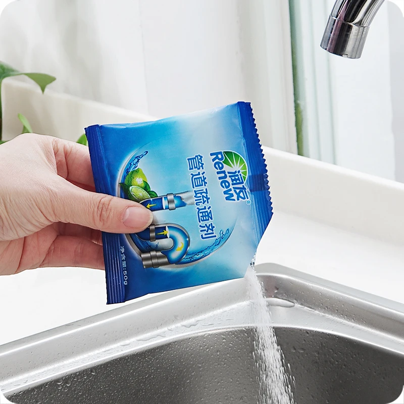 Household drain cleaner deodorant kitchen toilet bathtub sewer cleaning powder 12bags Pipe dredging tool Prevent blockage drain cleaner drain cleaning tools pipe dredging agent pipe cleaning tool pipe cleaner pipe dredging tools pipe dredging tool
