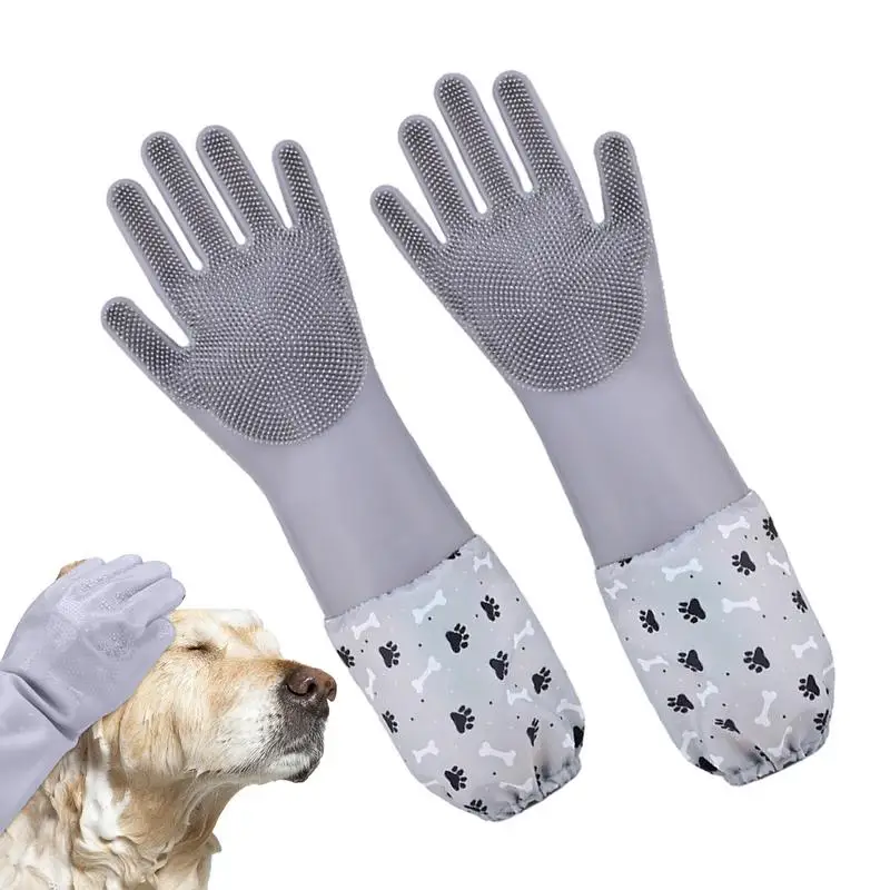 

Перчатка для груминга домашних животных, щетка для вычесывания шерсти у кошек и собак