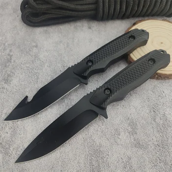 Coltello Multiuso Portatile Premium per Pesca, Escursionismo e Campeggio, Lama in 5Cr13MoV, Manico in ABS