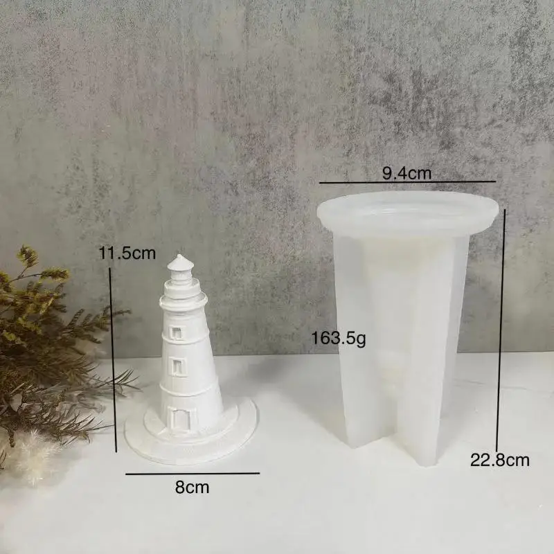 DIY Your Coastal Charm! Lighthouse Resin Molds - Create Stunning Decorative Lighthouse Figurines Effortlessly