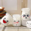 6pcs 150ml 200ml Cartoon Glass Jars with Lids for Yogurt DIY Milk  High Temperature Pudding Bottle Jelly Cups Kitchen Supplies 6
