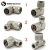 L16 N Male to N Male Right Angle Connector N Male Plug to 2xN Female Jack T Type RF Adapter Fast Delivery High Quality 50ohm 1