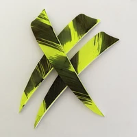 50pcs 4 Inch Left Wings Turkey Feathers Arrow Fletching Camo Color Archery Hunting Arrow Accessories Shield Cut 2