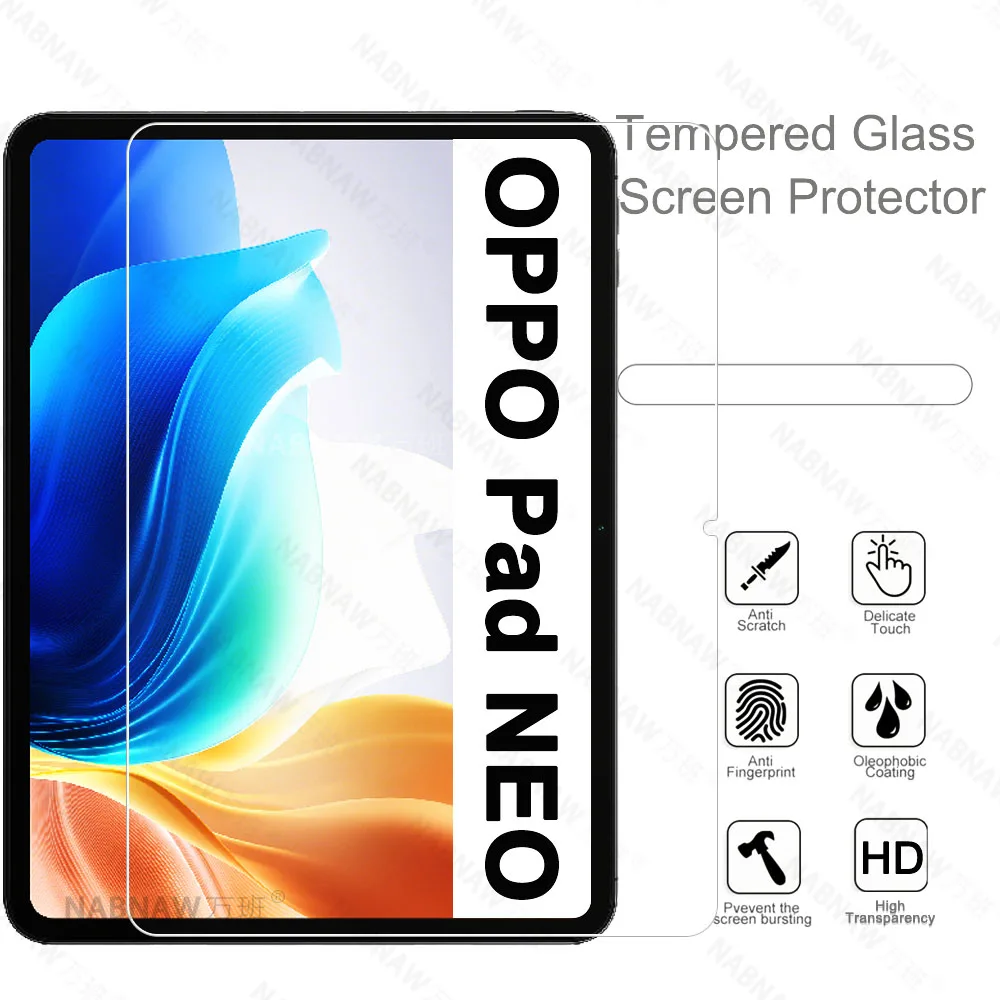 2 Pieces HD Scratch Proof Screen Protector Tempered Glass For OPPO Pad NEO LTE WiFi 11.36-inch 2024 Tablet Protective Film 4