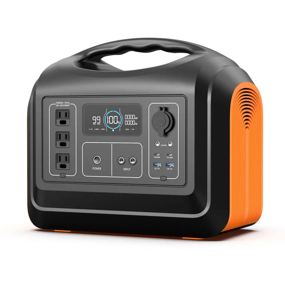 

Factory outlet emergency backup camping outdoor lifepo4 battery 1800w solar generator 110v portable new energy power station