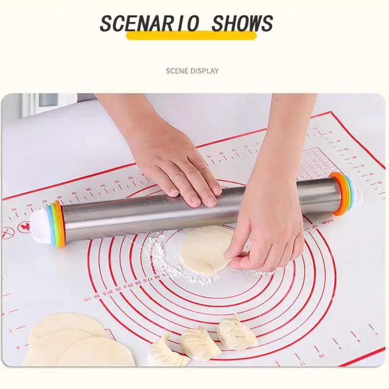 50/40cm Silicone Pad Baking Mat Sheet Kneading Dough Mat For Kitchen Rolling Dough Pizza Large Non-Stick Maker Gadgets silicone baking mat