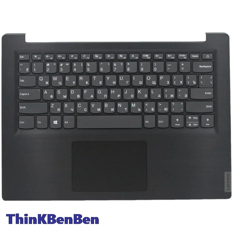 

Русская русская клавиатура, черный чехол с верхней планкой для Ideapad S145 14 IKB 14AST 14API 14IGM 14IWL 14IIL 5CB0X55736