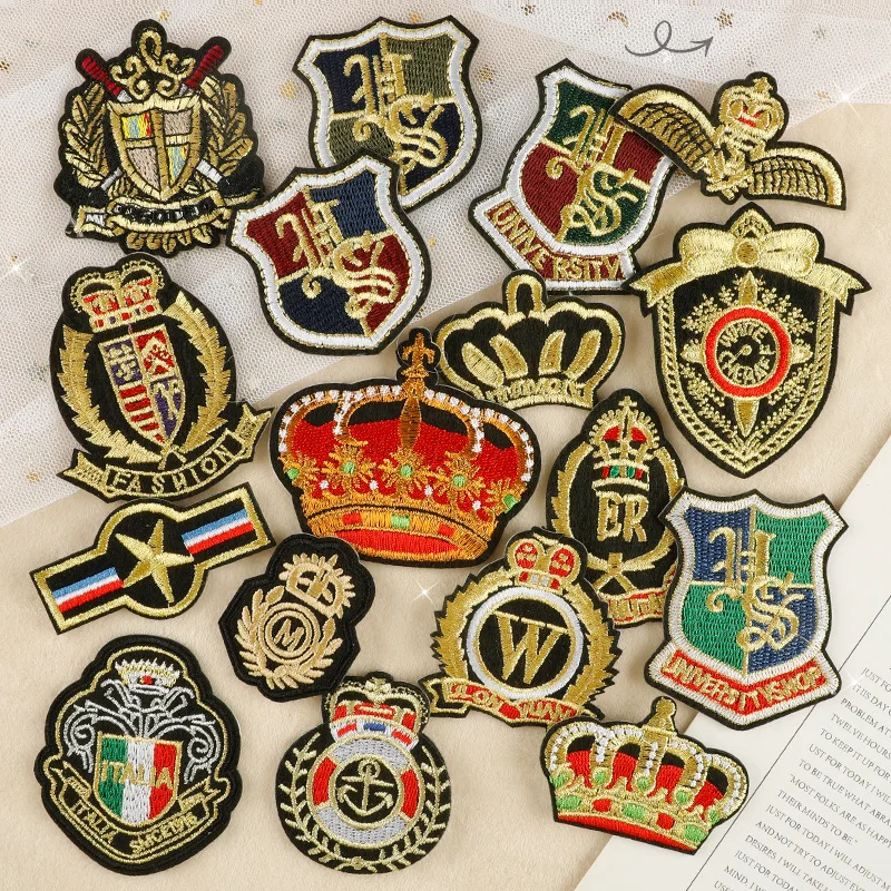 

2024 New Embroidery Patches DIY Stickers Patch Self-adhesive Embroidered Badges Emblem Fabric Accessories for Jacket Hats Coat
