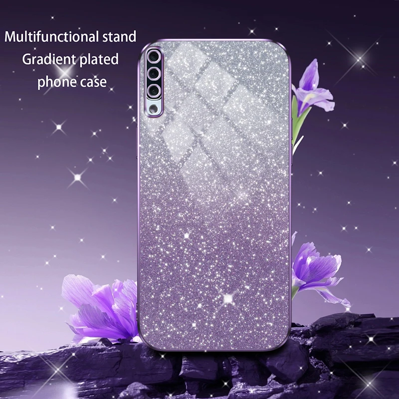 Luxury Electroplated Glitter Soft TPU Phone Case - Transparent Back Cover