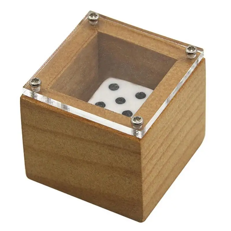 Magic Dice Box Magic Dice Wooden Box Dice In A Box Magic Trick Classic
