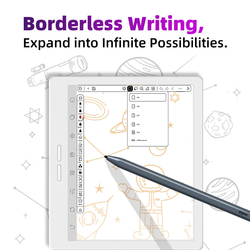 Bigme B7 PRO 電子書籍リーダー、7インチ電子インク電子書籍、300PPI