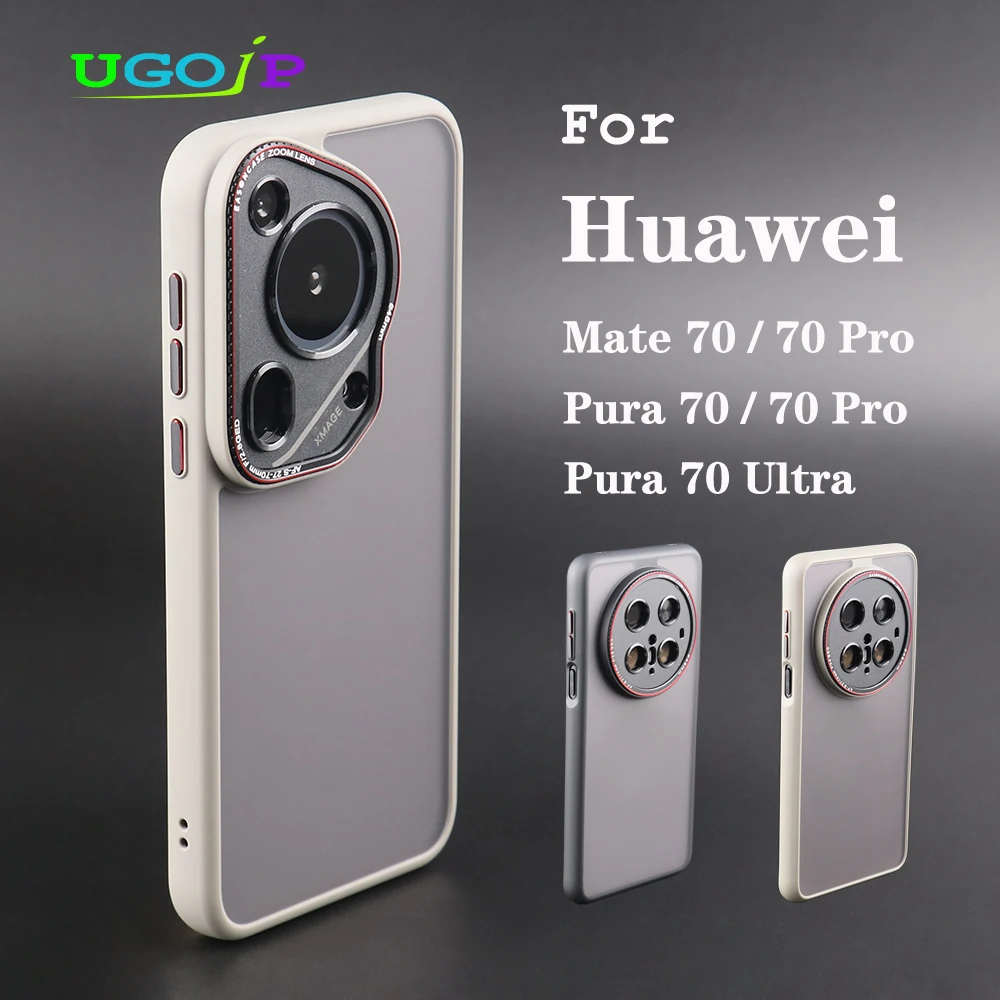 Durable Shockproof Matte Case with Metal Camera Lens Protection