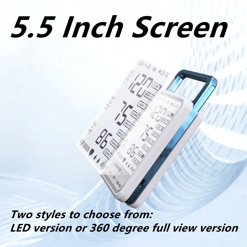 New Arm Intelligent Electronic Sphygmomanometer Portable Full Angle Sphygmomanometer Integrated With Contraction And Placement