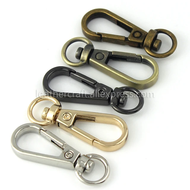 Leather Strap Keychain Snap Hook