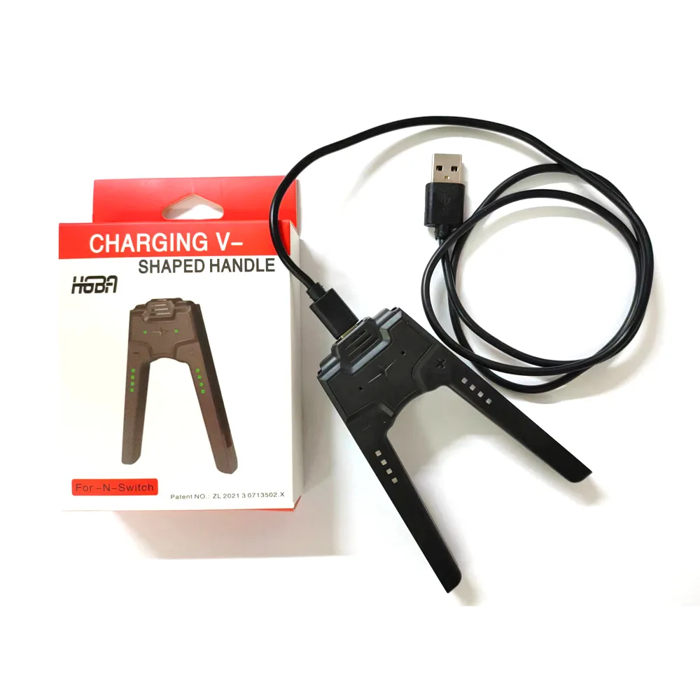 Ergonomic Charging Grip for Switch OLED Controllers