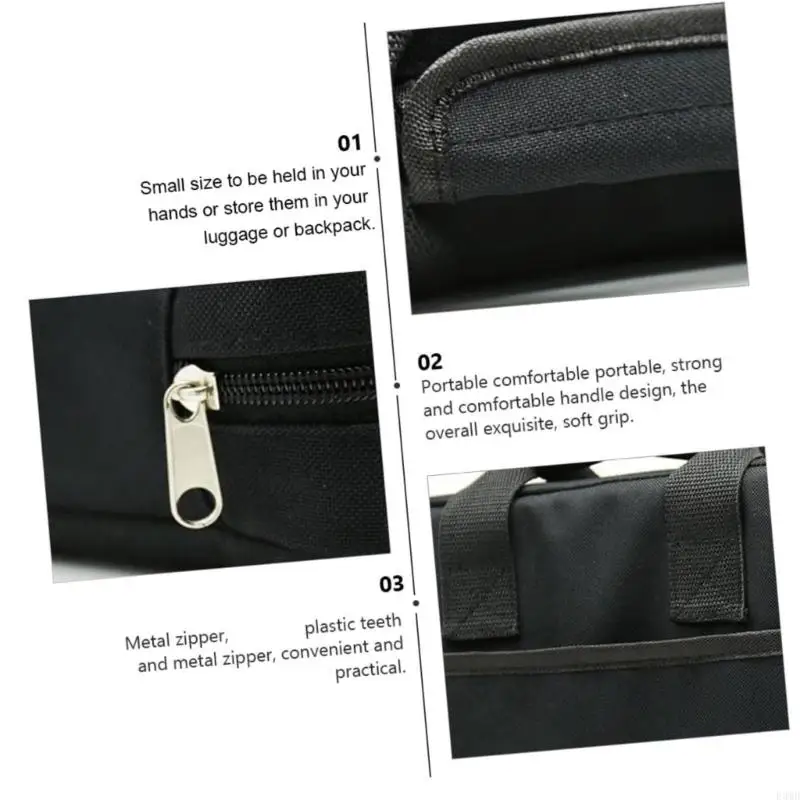 Compact Guitar Pedal Board Protective Case Waterproof Pedalboard Storage Bag for Effector and Accessories Organizers F3MD