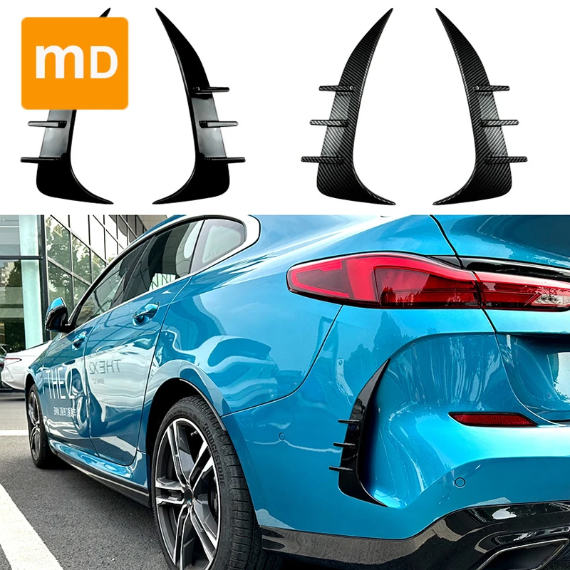 

Глянцевый черный спойлер для заднего бампера BMW 2 серии F44 Gran Coupe 2020 + M, сплиттер для корпуса, обшивка, обновленные автомобильные аксессуары