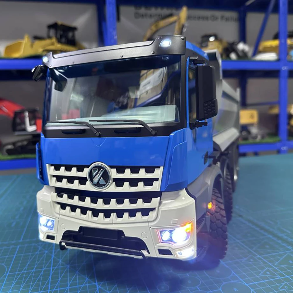TOUCAN RC HOBBY 1/14 JDM Rc Model Metal Hydraulic 8X8 Rc Dumper Truck  2Speed Axles Differential Lock Sound