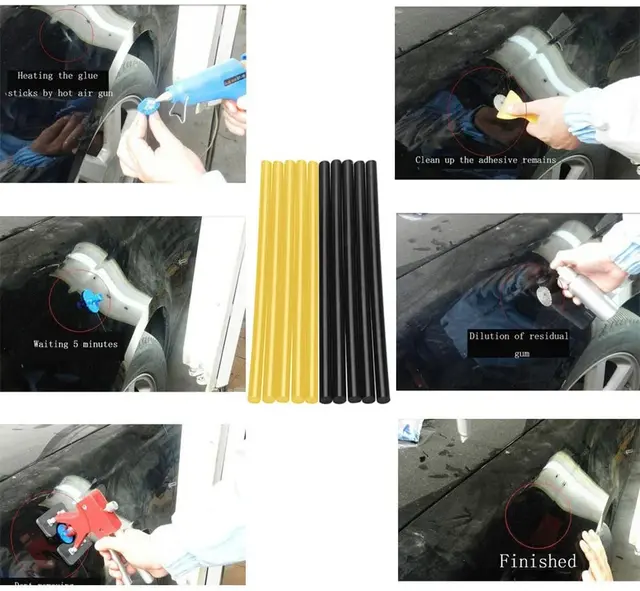 DIY로 자동차 수리를 간편하게! 높은 평점과 다양한 용도의 자동차 우박 제거용 핫 멜트 접착제 스틱