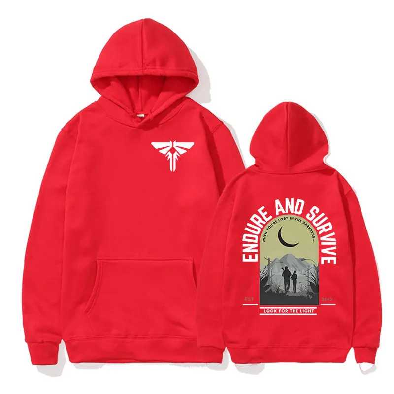 The Last of Us Mark Hoodie Men's Women Fashion Harajuku Vintage Pullover Sweatshirt Casual Clothing Long Sleeve Oversized Hooded
